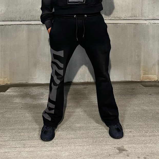 Casual letter print trousers