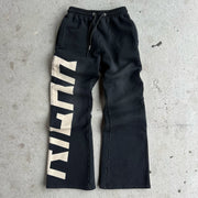 Casual letter print trousers
