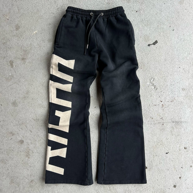 Casual letter print trousers