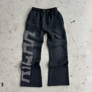 Casual letter print trousers