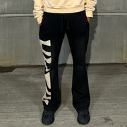 Casual letter print trousers