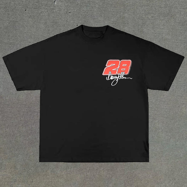 Street Racing Print Crew Neck T-Shirt