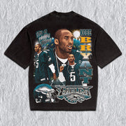 Casual Street Sports Rugby Print T-shirt