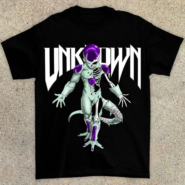 Personalized college style anime print T-shirt