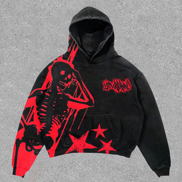 Statement skull hoodie