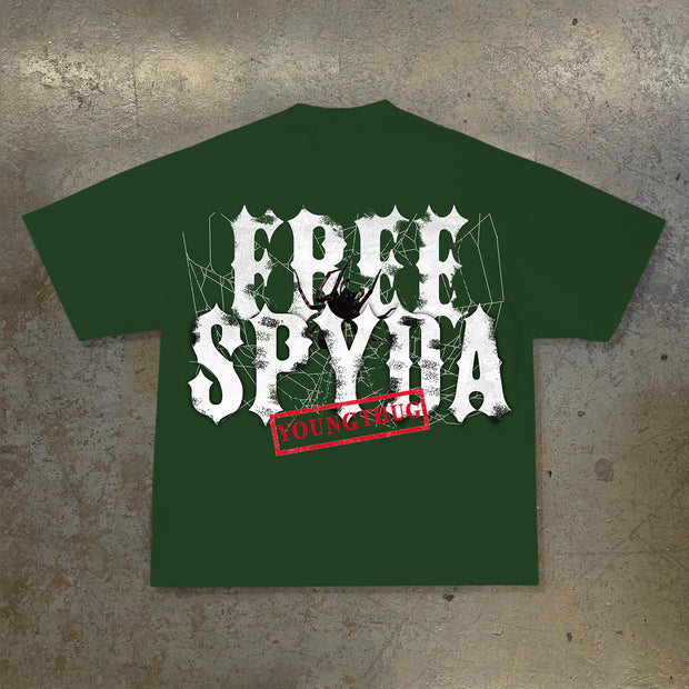 Free Spyda Print Short Sleeve T-Shirt