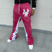 Stylish sportswear trousers with contrasting prints