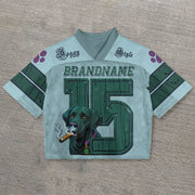 Cigar Dog Casual Street Mesh Jersey