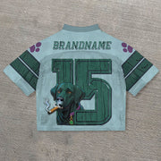 Cigar Dog Casual Street Mesh Jersey
