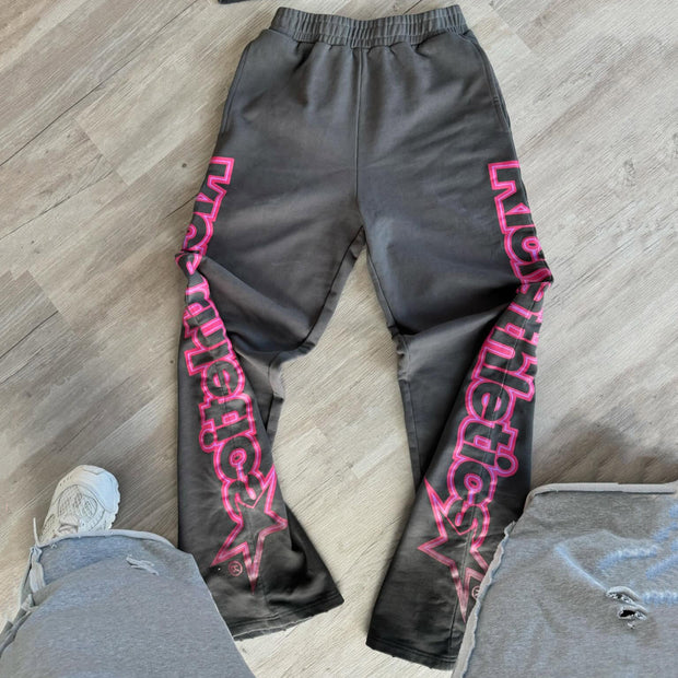 Hell Lucky Star Casual Street Vintage Sweat Pants
