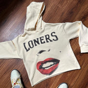 Loners Print Long Sleeve Hoodies