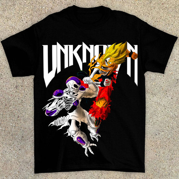 Personalized oversized anime print T-shirt