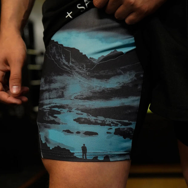 Psalm 23:4 Print Double Layer Shorts