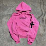 Saved By God Print Long Sleeve Hoodies