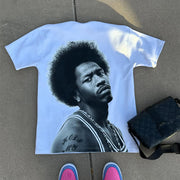 Casual character oversized short-sleeved T-shirt