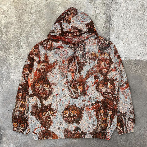 Vintage Fashion Print Hoodie