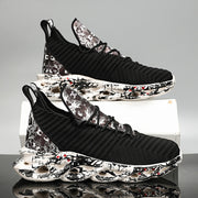 plus size men's sneakers breathable high top casual shoes