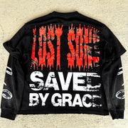 Jesus Redeemed Casual Street Fake Two Piece Long Sleeve T-Shirt