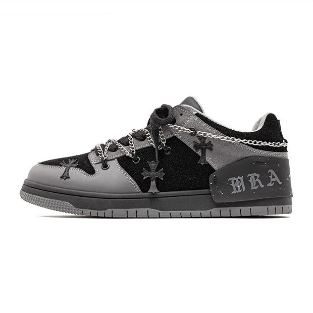 Cross Redemption Chain Retro Punk Platform Shoes
