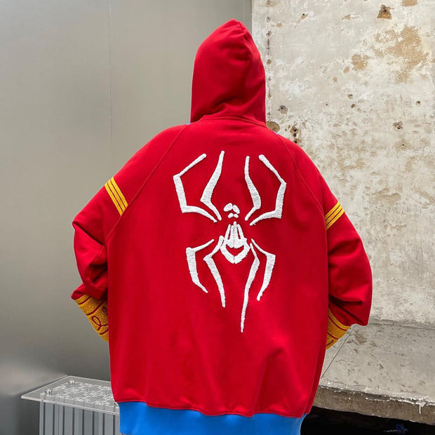 Contrast Spider-Man Retro Full-Zip Hoodie