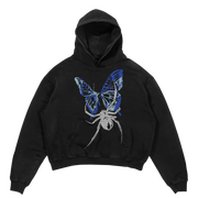 spider print hoodie