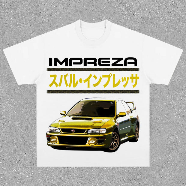 Casual Street Racing Large Print T-Shirt