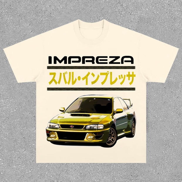 Casual Street Racing Large Print T-Shirt