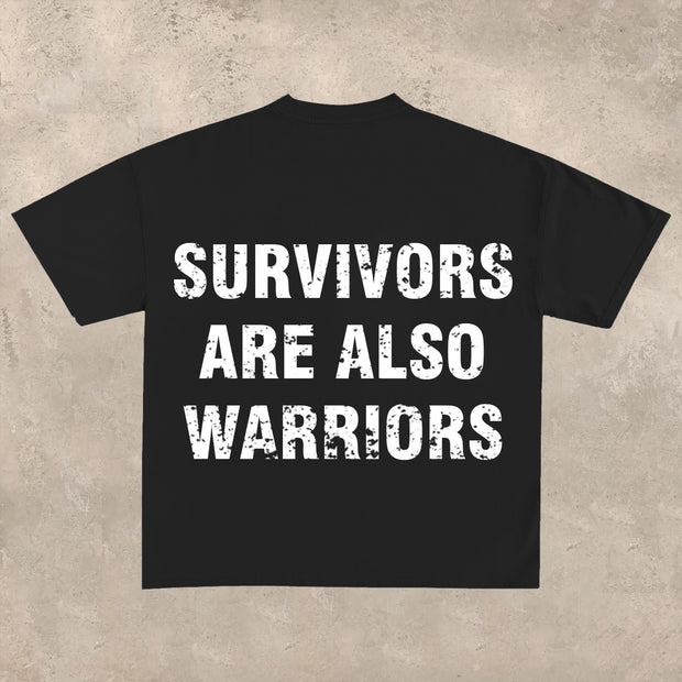 Survivors are also warriors T-shirt