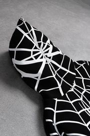 Spider print full zip hoodie