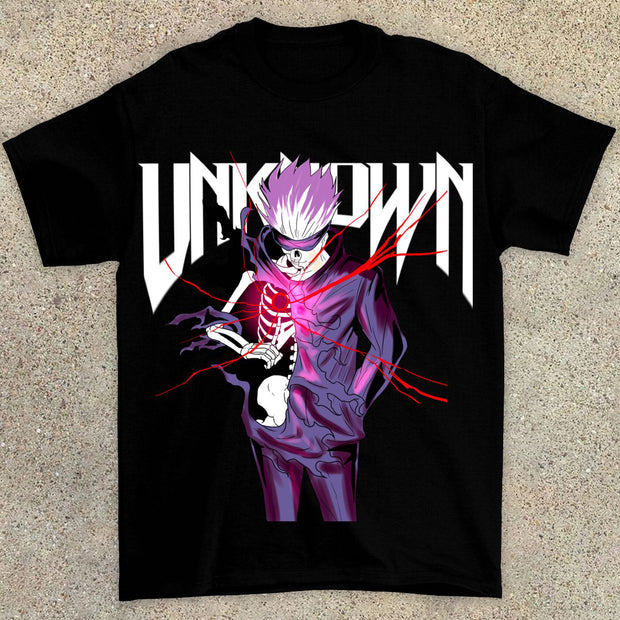 Anime print oversized T-shirt