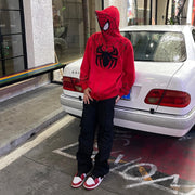 Trendy brand personalized Spider-Man full zip hoodie