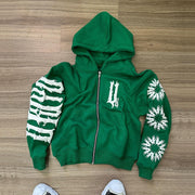 Casual Street Retro Zipper Hoodie