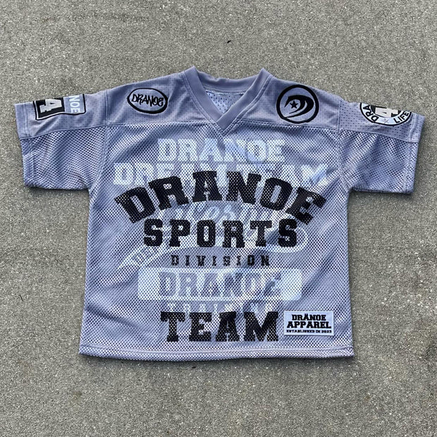 Casual Retro Street Mesh Jersey