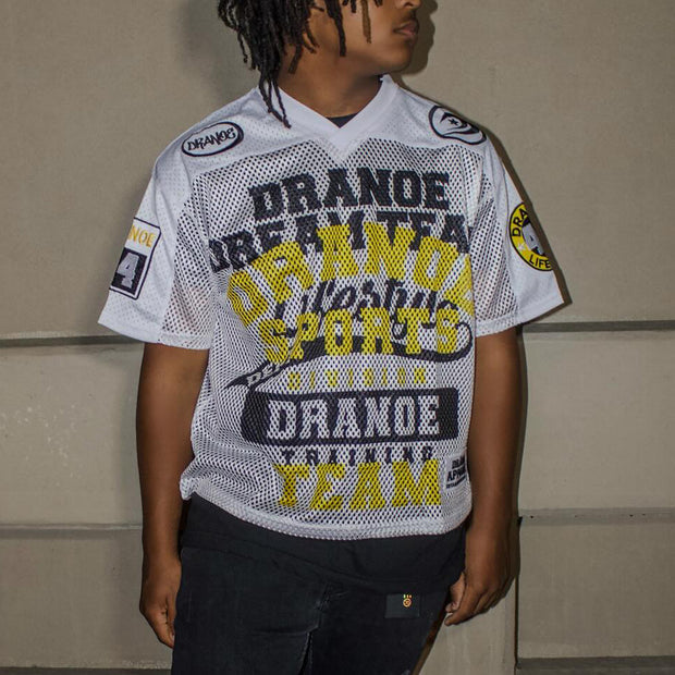 Casual Retro Street Mesh Jersey