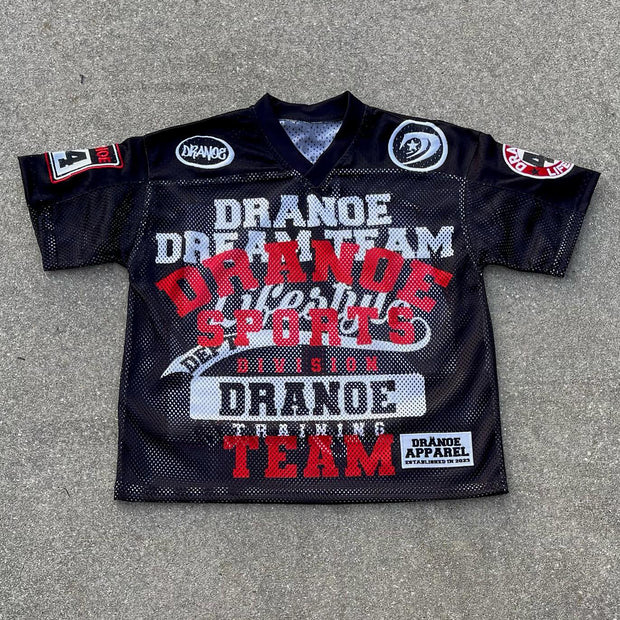 Casual Retro Street Mesh Jersey