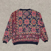 Vintage Print Fashion Street Long Sleeve Sweatshirt