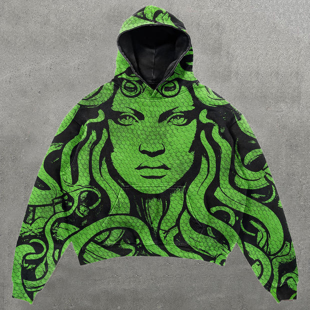 Retro Statement Medusa Hoodie