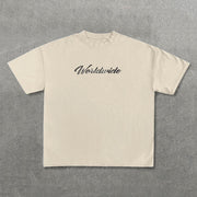 Move In Silence Print Short Sleeve T-Shirt