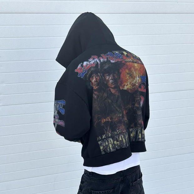 Soldier Casual Street Zip Hoodie