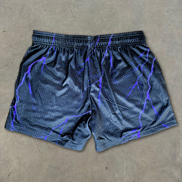 Bleach Anime Print Mesh Shorts