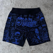 Retro personality hand-painted pattern shorts