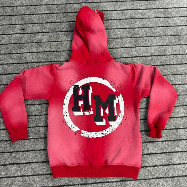 Collection Print Long Sleeve Zipper Hoodies