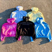 Personalized ID print zip-up hoodie