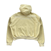 Personalized ID print zip-up hoodie