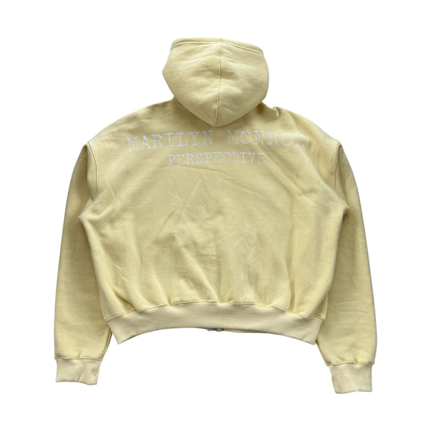 Personalized ID print zip-up hoodie