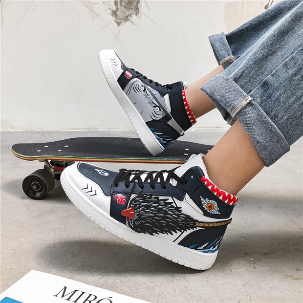Limited Graffiti Dragon Sports High Top Street Sneakers