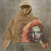 Evangeline Print Long Sleeve Hoodies