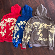 Fashion Till Death Do Us Part Print Long Sleeve Hoodies