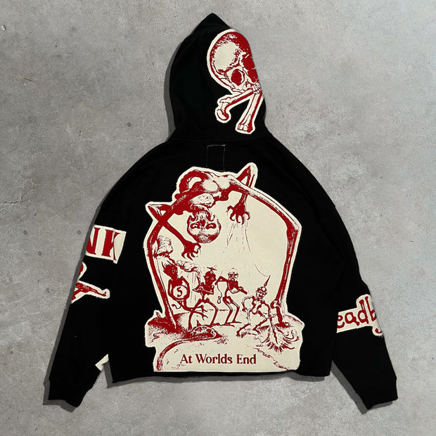 Boxer patch print Hoodie