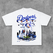 Fashion Team Print Short Sleeve T-Shirt